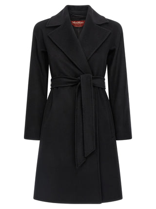 Max Mara Black Virgin Wool Coat