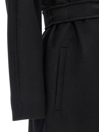 Max Mara Black Virgin Wool Coat