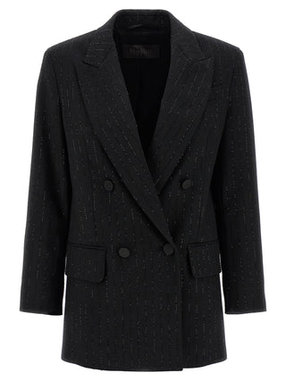 Max Mara Black Virgin Wool Blazer