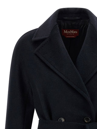 Max Mara Blue Cashmere Coat