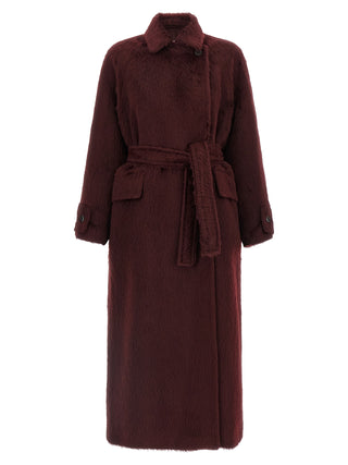 Max Mara Bordeaux Wool Coat