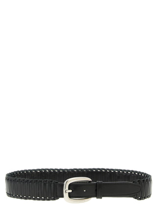 Golden Goose Black Cowhide Regular Belt