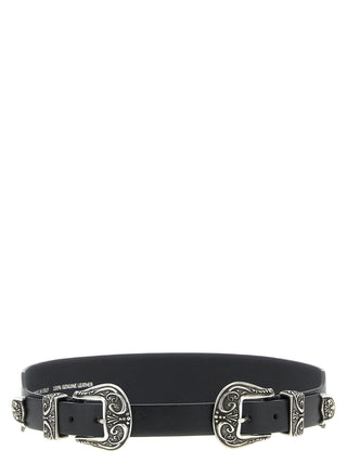 Golden Goose Black Cowhide Regular Belt