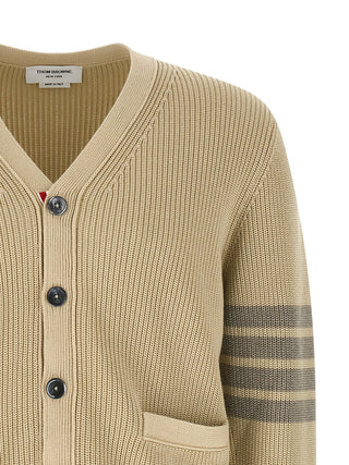 Thom Browne Beige Cotton Cardigan
