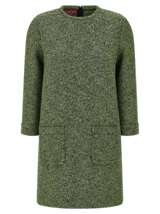 Gucci Bicolor Cotton Short Dress