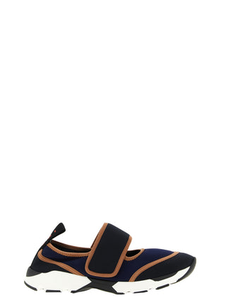 Marni Blue Polyamide Athletic Sneakers