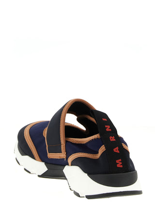 Marni Blue Polyamide Athletic Sneakers