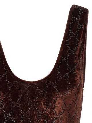 Gucci Brown Polyamide Bodysuit