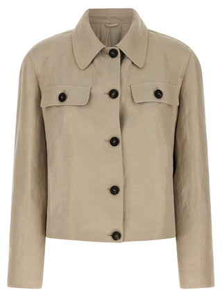 Brunello Cucinelli Beige Linen Blazer