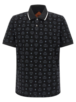MCM Black Cotton Polo Shirt