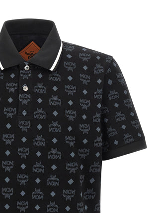 MCM Black Cotton Polo Shirt