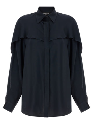 Fabiana Filippi Blue Acetate Blouse