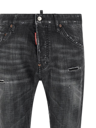 Dsquared² Black Cotton Jeans Denim