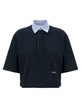 Stella McCartney Blue Cotton Polo Shirt