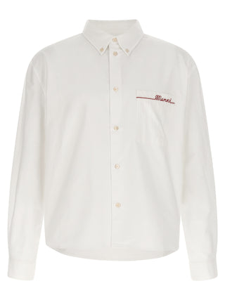 Marni White Cotton Blouse