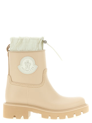 Moncler Beige Pvc Ankle Boots