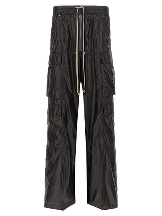 Rick Owens Black Nylon Cargo Pants