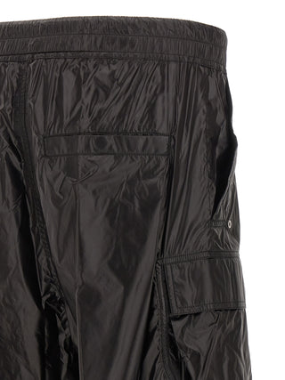 Rick Owens Black Nylon Cargo Pants