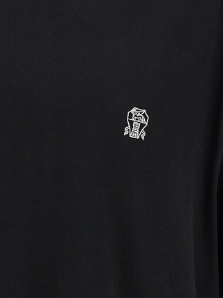 Brunello Cucinelli Black Cotton T-Shirt
