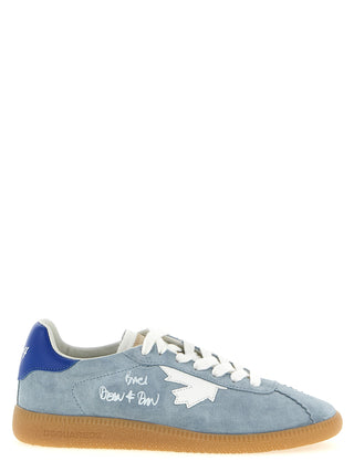 Dsquared² Blue Calfskin Low Top Sneakers