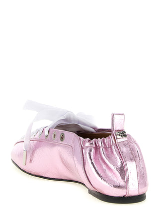 Ganni Multicolor Polyethylene Ballet Flats
