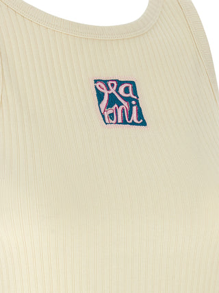Marni Beige Cotton Tank Tops