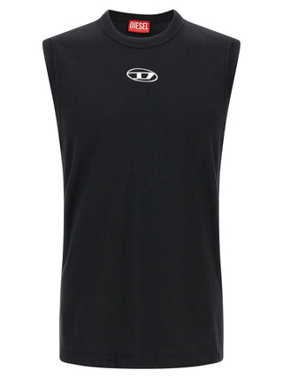 Diesel Black Cotton T-Shirt