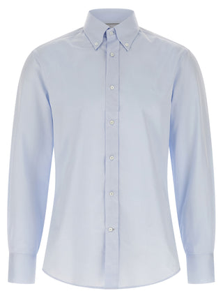 Brunello Cucinelli Blue Cotton Blouse