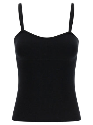 Max Mara Black Virgin Wool Tank Tops