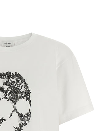 Alexander McQueen Bicolor Cotton T-Shirt