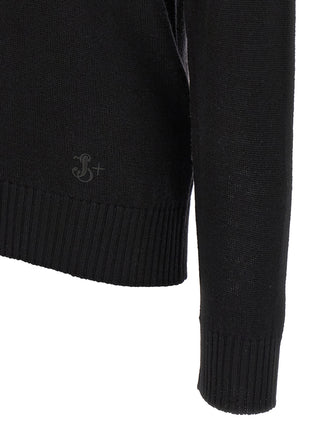 Jil Sander Black Virgin Wool Cardigan