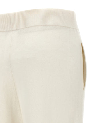 Max Mara White Cashmere Casual Pants