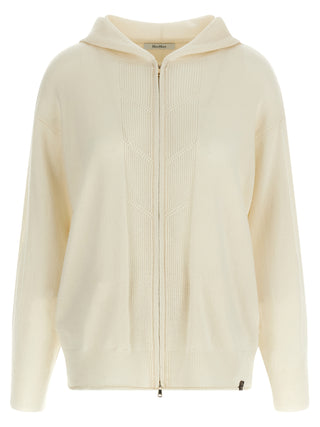 Max Mara White Cashmere Cardigan
