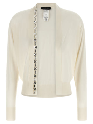 Fabiana Filippi White Cashmere Cardigan