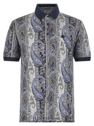 Etro Blue Cotton Polo Shirt