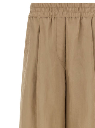 Brunello Cucinelli Beige Cotton Casual Pants
