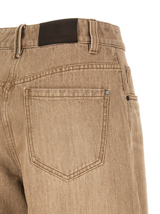 Brunello Cucinelli Beige Cotton Jeans Denim