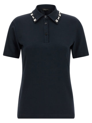 Fabiana Filippi Blue Cotton Polo Shirt