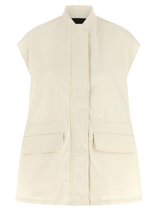 Fabiana Filippi Beige Cotton Sleeveless Jacket