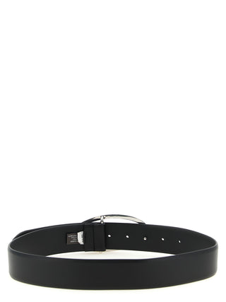 Diesel Black Leather Regular Belt