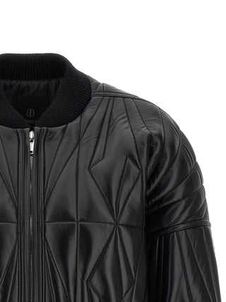Rick Owens Black Lamb Leather Leather Jacket