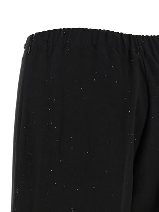 Herno Black Viscose Pants