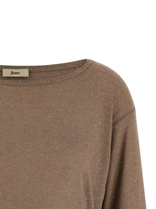 Herno Brown Viscose Cardigan