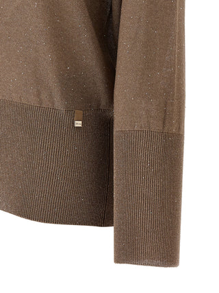 Herno Brown Viscose Cardigan