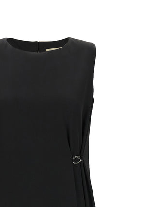 Herno Black Polyester Long Dress