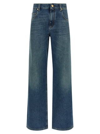 Brunello Cucinelli Blue Cotton Jeans Denim