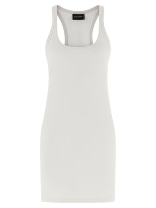 Dsquared² White Cotton Short Dress