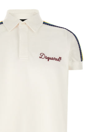 Dsquared² White Cotton Polo Shirt