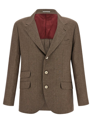 Brunello Cucinelli Brown Linen Blazer