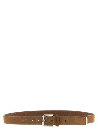 Brunello Cucinelli Brown Bull Skin Regular Belt